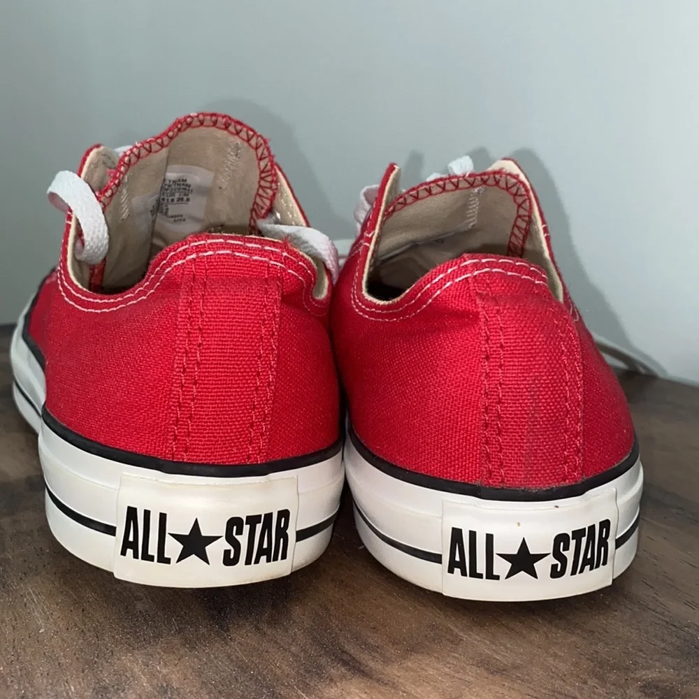 Converse All Star Low Top Sneakers - Red - Picture 4 of 9